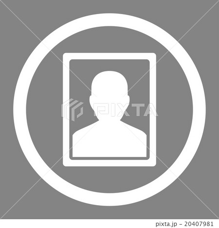 Patient Portrait Rounded Vector Icon Patient Portrait Rounded Vector Icon 20407981