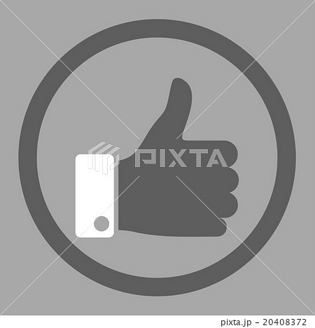 Thumb Up Circled Vector Icon 20408372