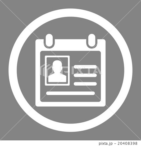 Personal Badge Rounded Vector Icon Personal Badge Rounded Vector Icon 20408398