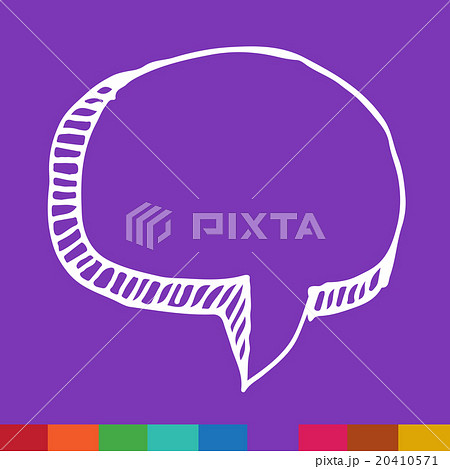 Hand drawn bubble speech Illustration 20410571