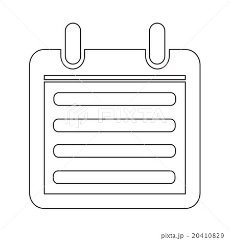 Day Calendar icon illustration sign design style 20410829