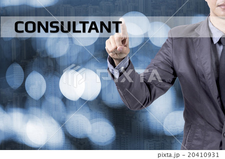 Business man touch on screen concept CONSULTANT 20410931