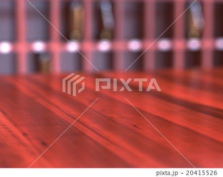 Empty wooden reception desk 20415526