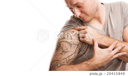 Man with tattoo Man with tattoo 20415849