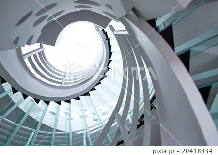 modern glass spiral staircase 20418834