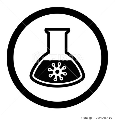Infection Container Circled Vector Icon 20420735