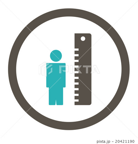 Height Meter Rounded Vector Icon Height Meter Rounded Vector Icon 20421190