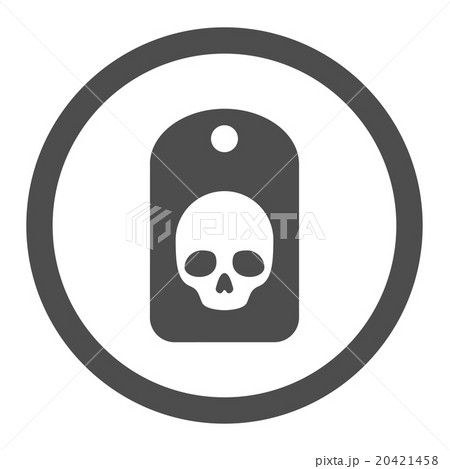 Dangerous Label Circled Vector Icon 20421458