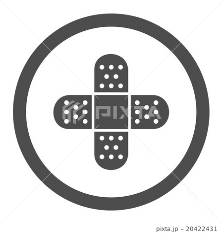 Plaster Rounded Vector Icon Plaster Rounded Vector Icon 20422431