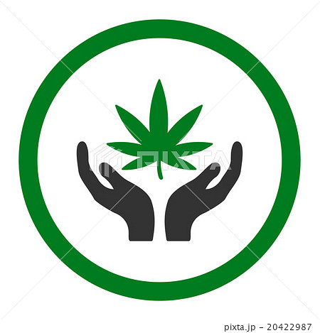 Cannabis Care Rounded Vector Icon 20422987