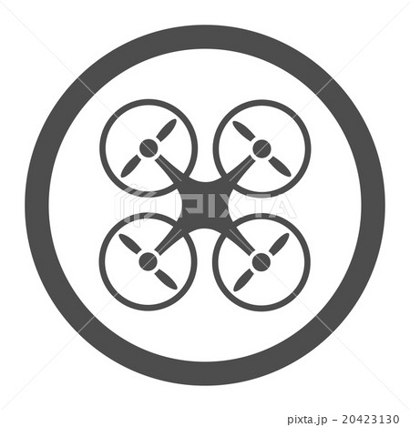 Quadcopter Rounded Vector Icon Quadcopter Rounded Vector Icon 20423130