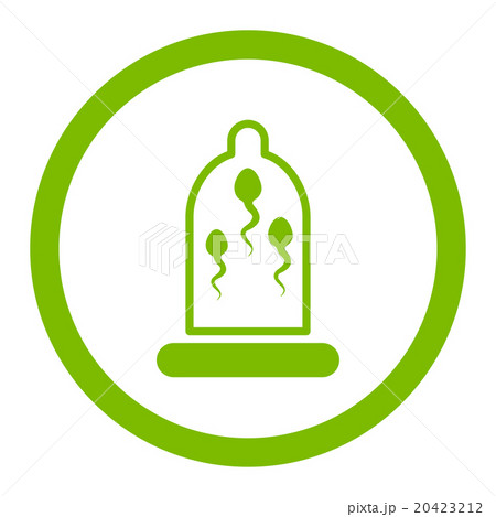 Sperm In Condom Rounded Vector Icon Sperm In Condom Rounded Vector Icon 20423212