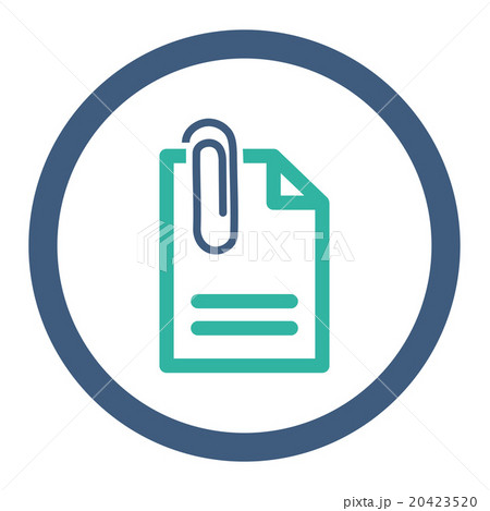 Attach Document Rounded Vector Icon 20423520