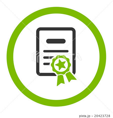 Certified Diploma Rounded Vector Icon 20423728