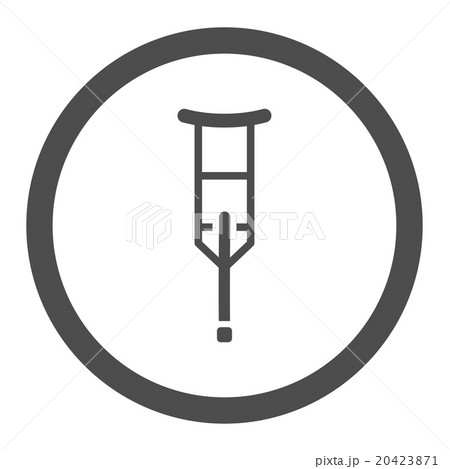 Crutch Circled Vector Icon Crutch Circled Vector Icon 20423871