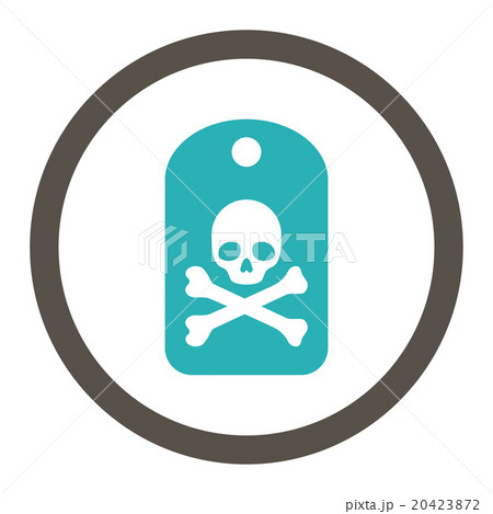 Death Sticker Rounded Vector Icon Death Sticker Rounded Vector Icon 20423872