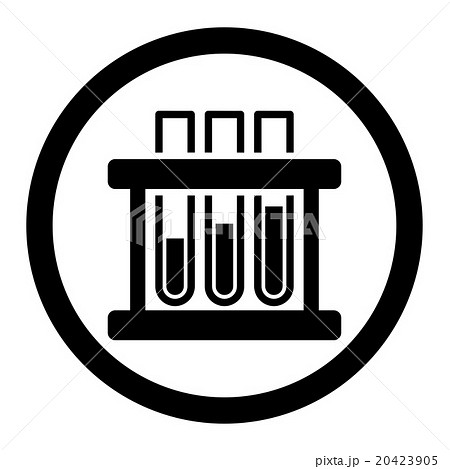 Test Tubes Circled Vector Icon Test Tubes Circled Vector Icon 20423905