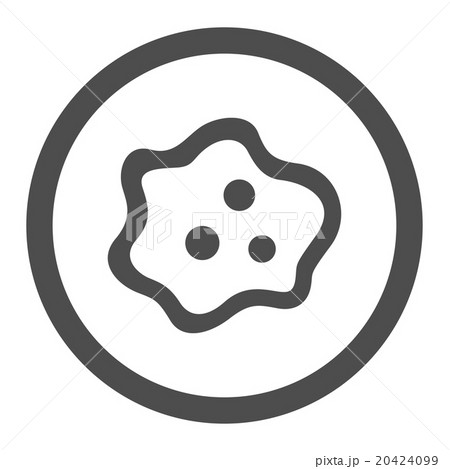 Bacteria Rounded Vector Icon 20424099