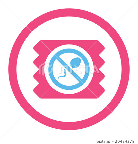 Spermicide Condom Rounded Vector Icon Spermicide Condom Rounded Vector Icon 20424278