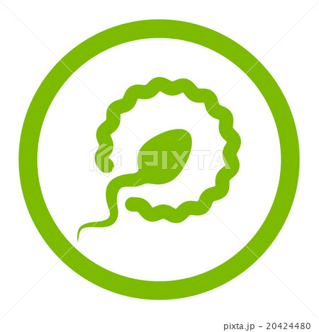 Sperm Penetration Rounded Vector Icon 20424480