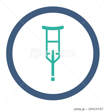 Crutch Rounded Vector Icon Crutch Rounded Vector Icon 20424707