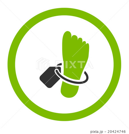 Mortuary Tag Rounded Vector Icon 20424746