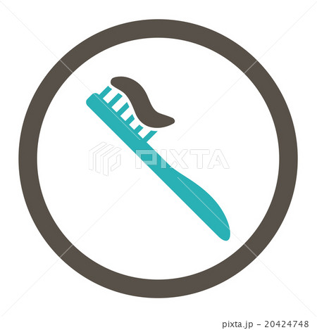 Tooth Brush Rounded Vector Icon 20424748