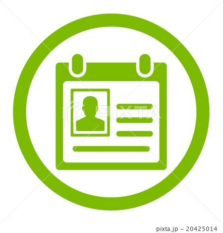 Personal Badge Rounded Vector Icon Personal Badge Rounded Vector Icon 20425014