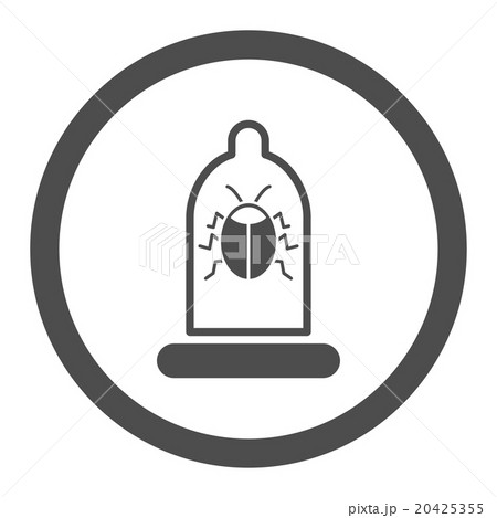 Bug Protection Circled Vector Icon 20425355