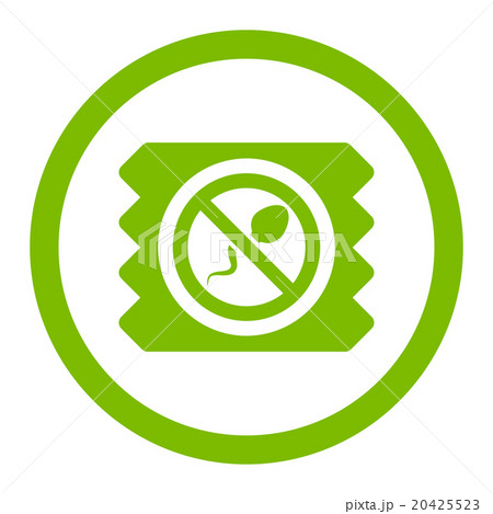 Spermicide Condom Rounded Vector Icon Spermicide Condom Rounded Vector Icon 20425523