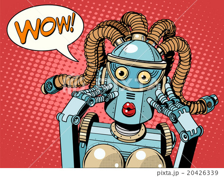 Wow beautiful woman robot 20426339