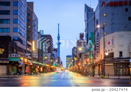 View of Asakusa district in Tokyo, Japan View of Asakusa district in Tokyo, Japan 20427474
