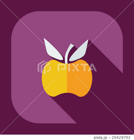 Flat modern design with shadow icons apple 20429702