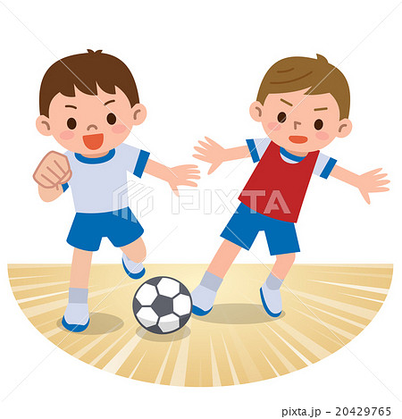 サッカー少年のイラスト素材