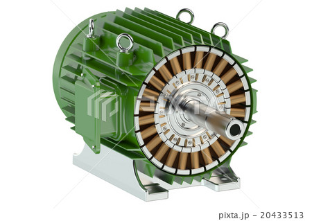 Green industrial electric motor 20433513