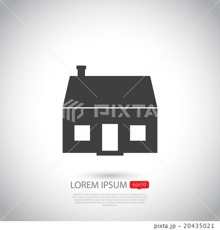 House  icon. Flat design. Vector illustration. 20435021