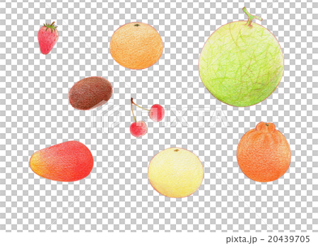 春の旬の果物 のイラスト素材 20439705 Pixta