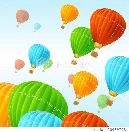 Vector air ballons background Vector air ballons background 20439708