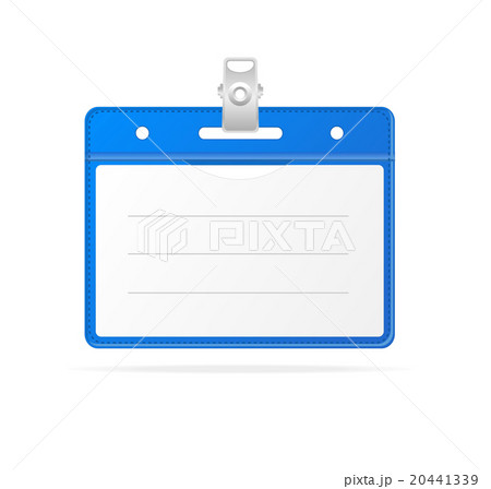 Blank ID (identification card ) Badge isolated 20441339