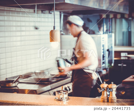 Blurred restaurant interior 20441735