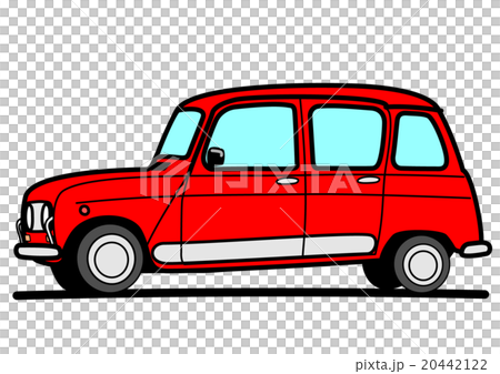 コンパクトカー　レッド 20442122