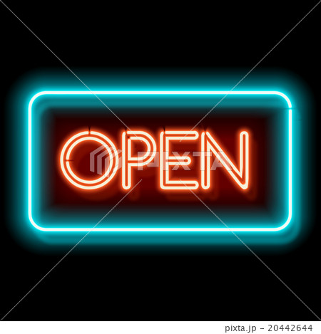 Retro Neon sign Open Retro Neon sign Open 20442644