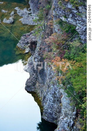 庄川の紅葉と岩 庄川の紅葉と岩 20446946