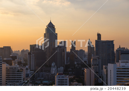 Bangkok skyline sunset panorama concept 20448239