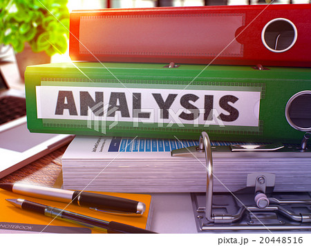 Green Ring Binder with Inscription Analysis 20448516