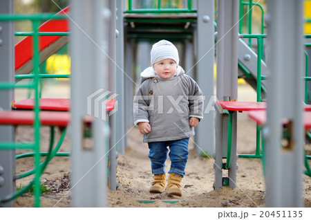 Toddler boy on playground 20451135