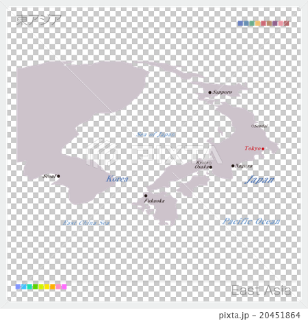 東アジア・地図 20451864