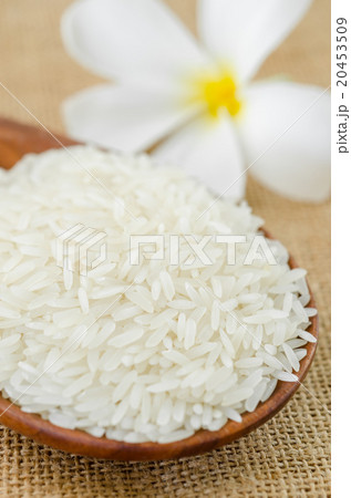White long uncooked rice. White long uncooked rice. 20453509