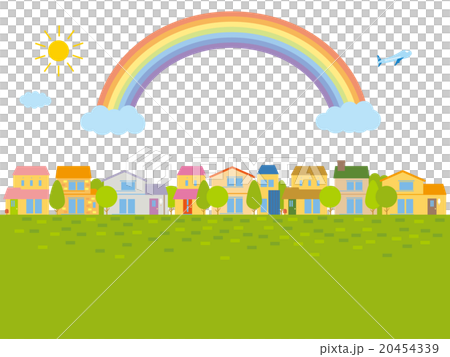 一個有彩虹和房屋的城市 一個有彩虹和房屋的城市 20454339