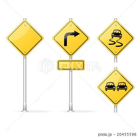 Vector Blank Traffic Sign yellow Vector Blank Traffic Sign yellow 20455596